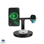 شارژر وایرلس 3 کاره باسئوس مدل Swan WXTE000001 توان 20 وات