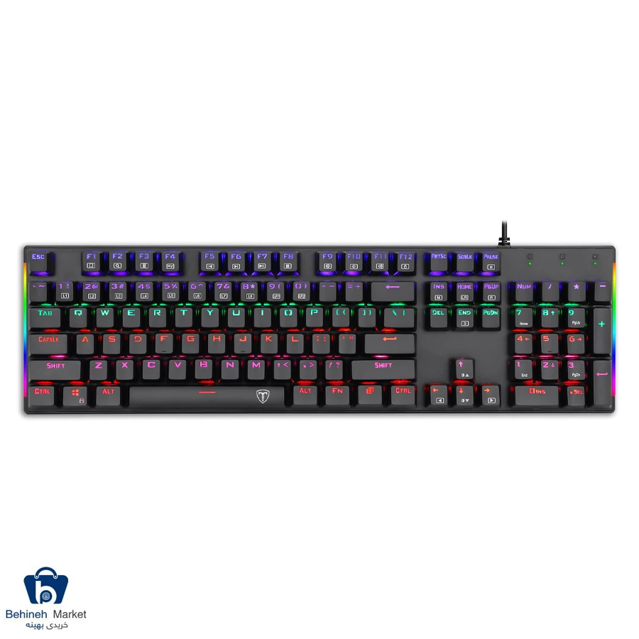 کیبورد باسیم گیمینگ تی دگر مدل Pavones T-TGK319