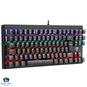 کیبورد باسیم گیمینگ تی دگر مدل Corvette T-TGK302 Blue Switch