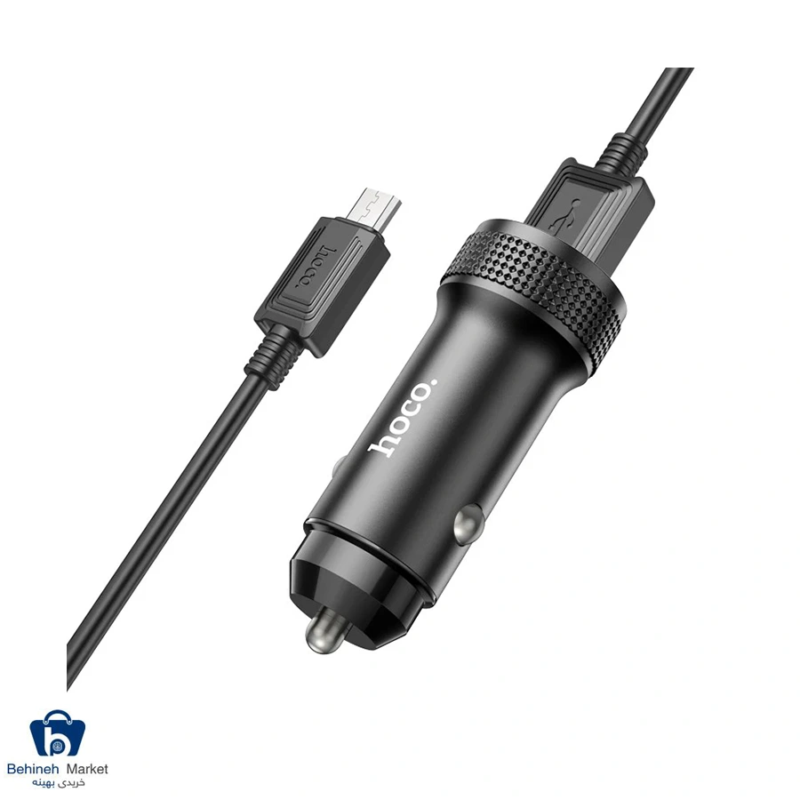 شارژر فندکی 18 وات هوکو مدل Z49A QC3.0 به همراه کابل تبدیل تایپ سی