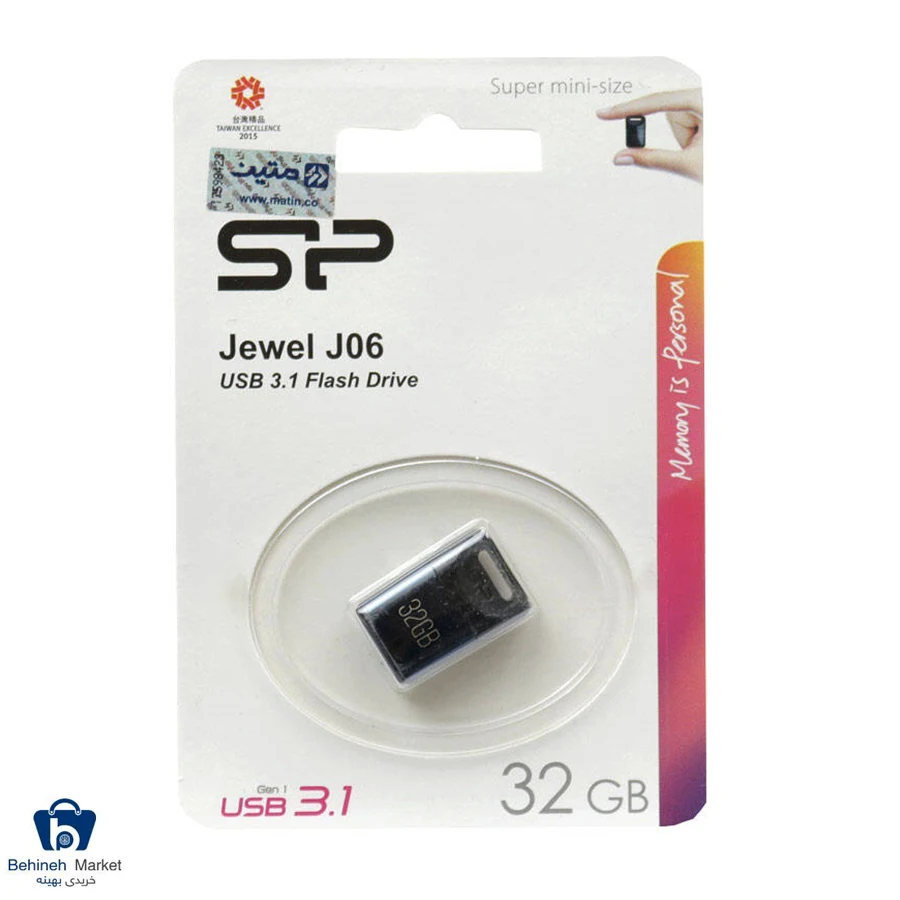 فلش مموری سیلیکون پاور مدل Jewel J06 ظرفیت 32 گیگابایت