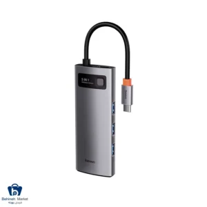 هاب 5 پورت USB Type-C باسئوس مدل Metal Gleam WKWG020013