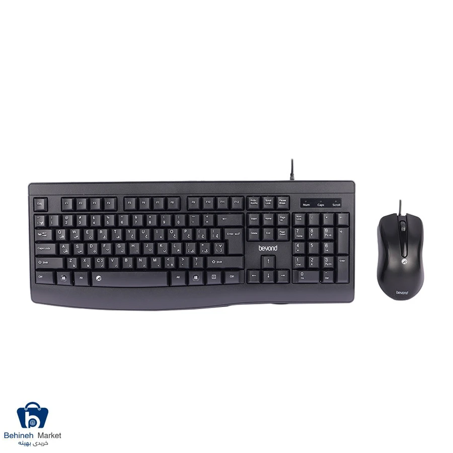 کیبورد و ماوس باسیم بیاند مدل BMK-3470