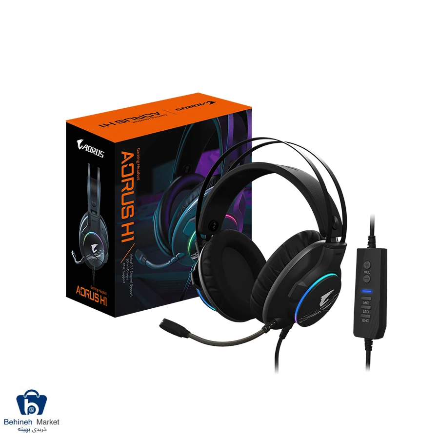 هدست باسیم گیمینگ AORUS H1