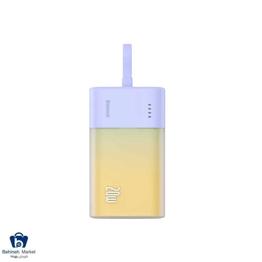 پاوربانک باسئوس مدل Popsicle P10055601 20w ظرفیت 5200 میلی آمپر ساعت