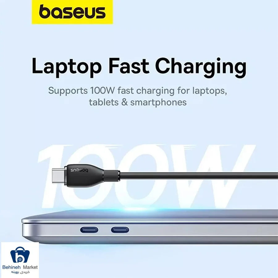 کابل شارژ Type-C به Baseus Pudding P10355702 1.2m Type-C