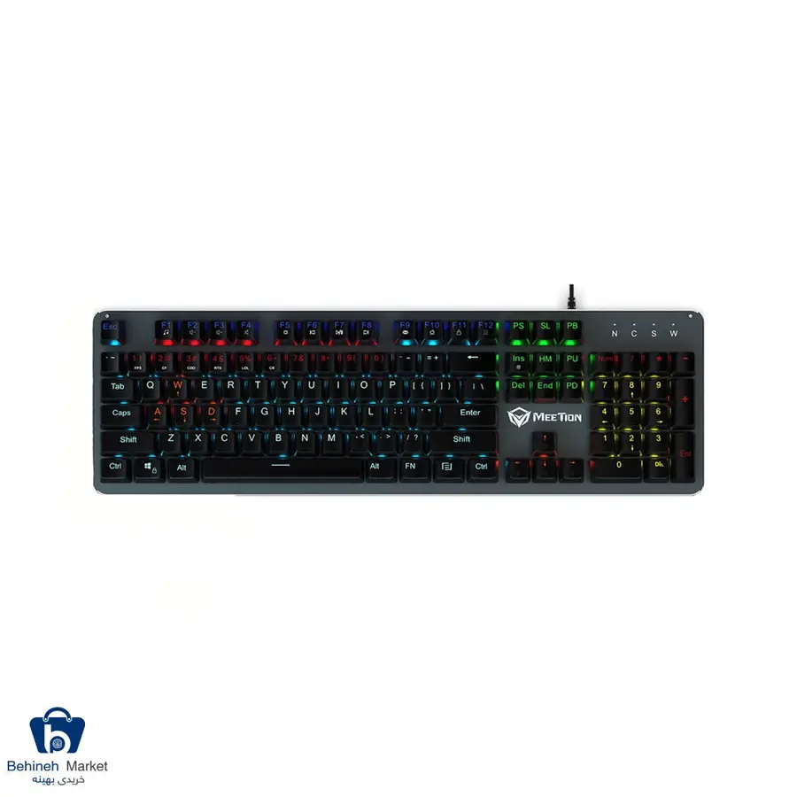 کیبورد باسیم گیمینگ میشن مدل MK007