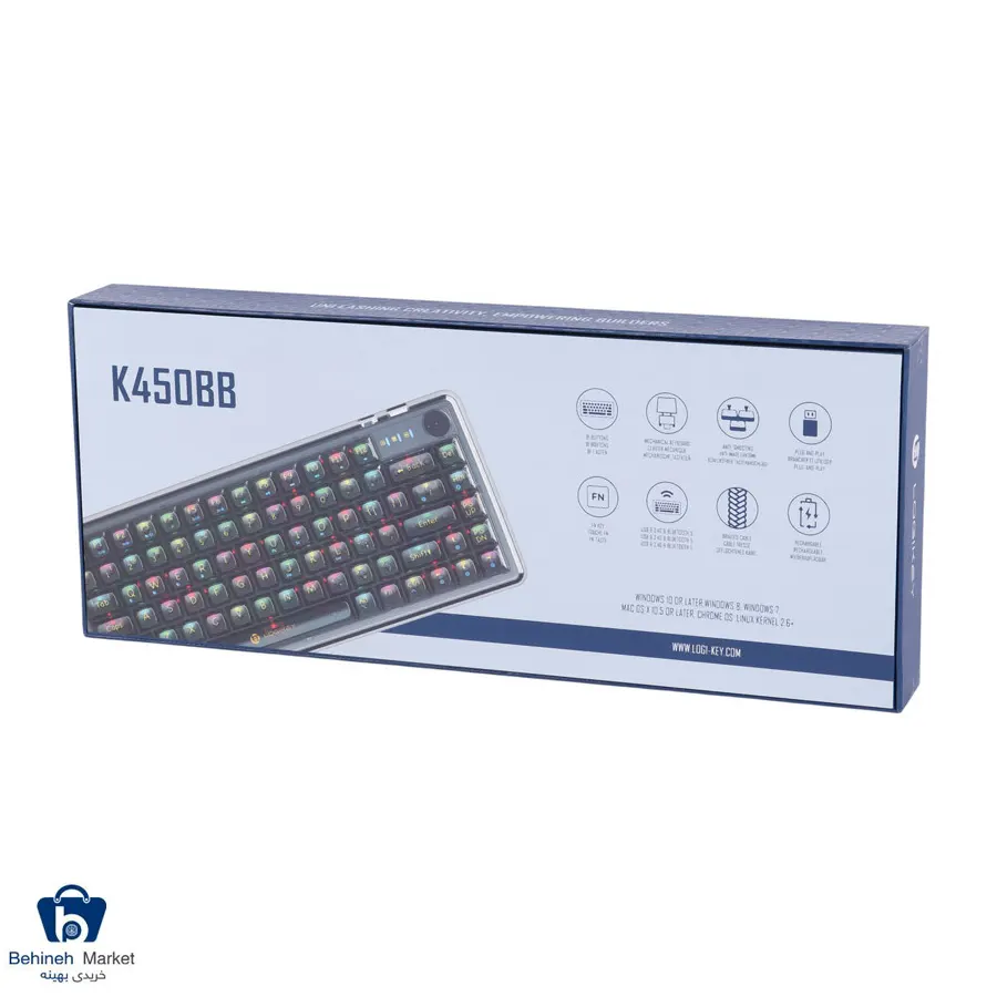 کیبورد بی سیم K450BB