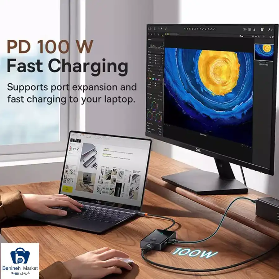 تبدیل 6 پورت Focus WKYY030213 USB-C
