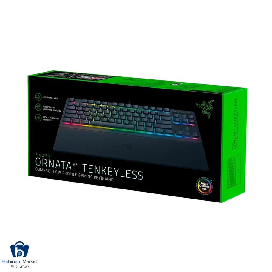 کیبورد سیمی مخصوص بازی Razer Ornata V3 Tenkeyless