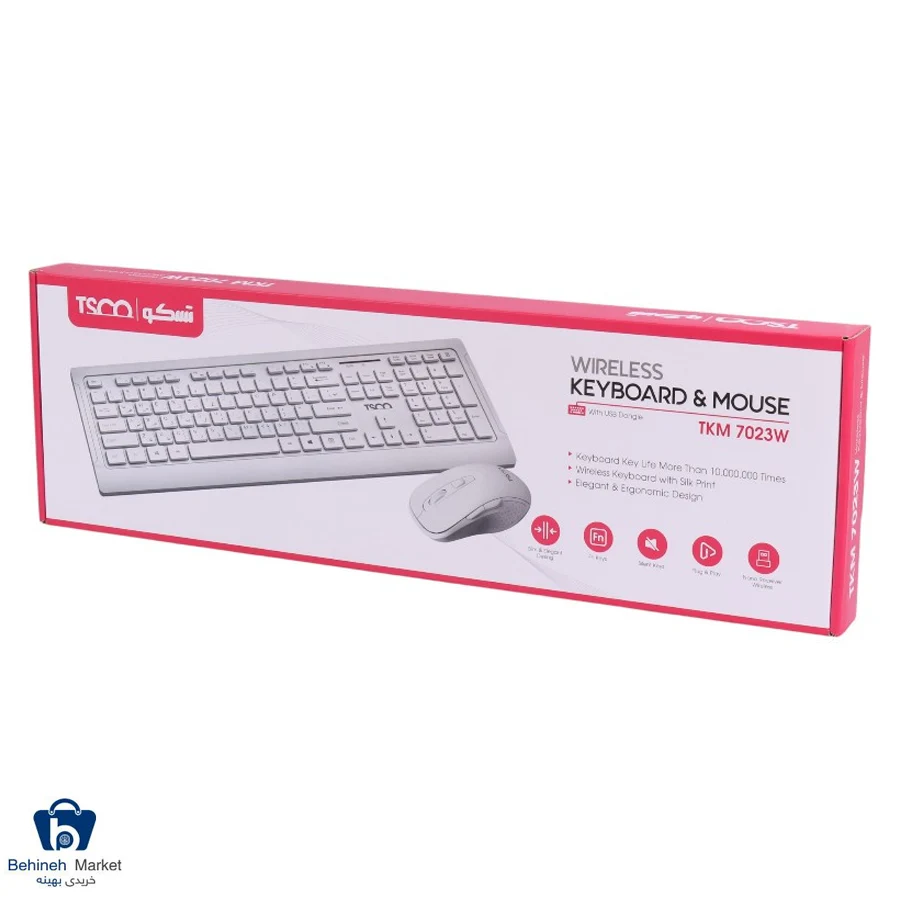 کیبورد و موشواره وایرلس TKM 7023W