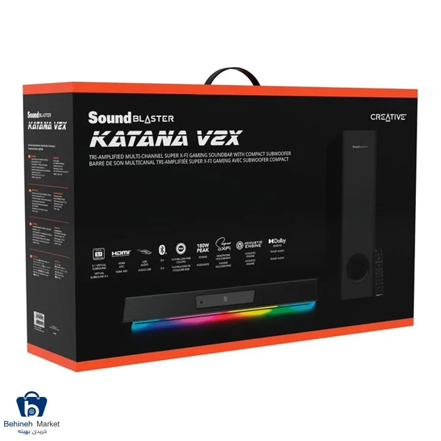 ساندبار کریتیو Blaster Katana V2X