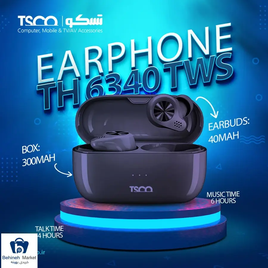هندزفری بلوتوثی تسکو TH 6340 TWS