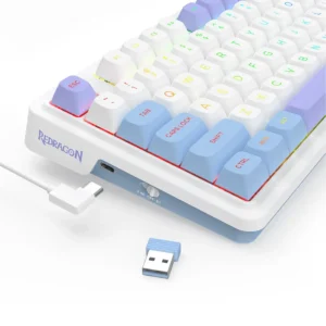 کیبورد مکانیکال بی‌سیم گیمینگ ردراگون Redragon K673WBP MAX